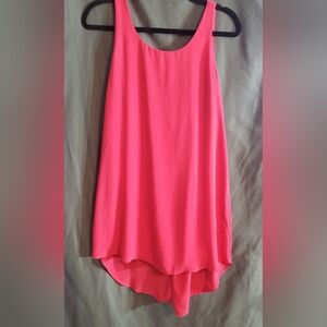 Fresh Tart Elegant Pink Women's Mini Dress With Back Bow Detail